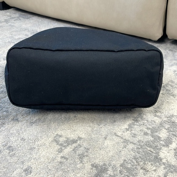 Kate Spade Barrow Street Tote Bag Bow Accent Zip Top Black White Classic - Picture 9 of 17